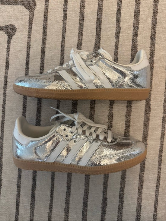 adidas Shoes - Adidas Samba Silver Metallic Sneakers (Women’s)